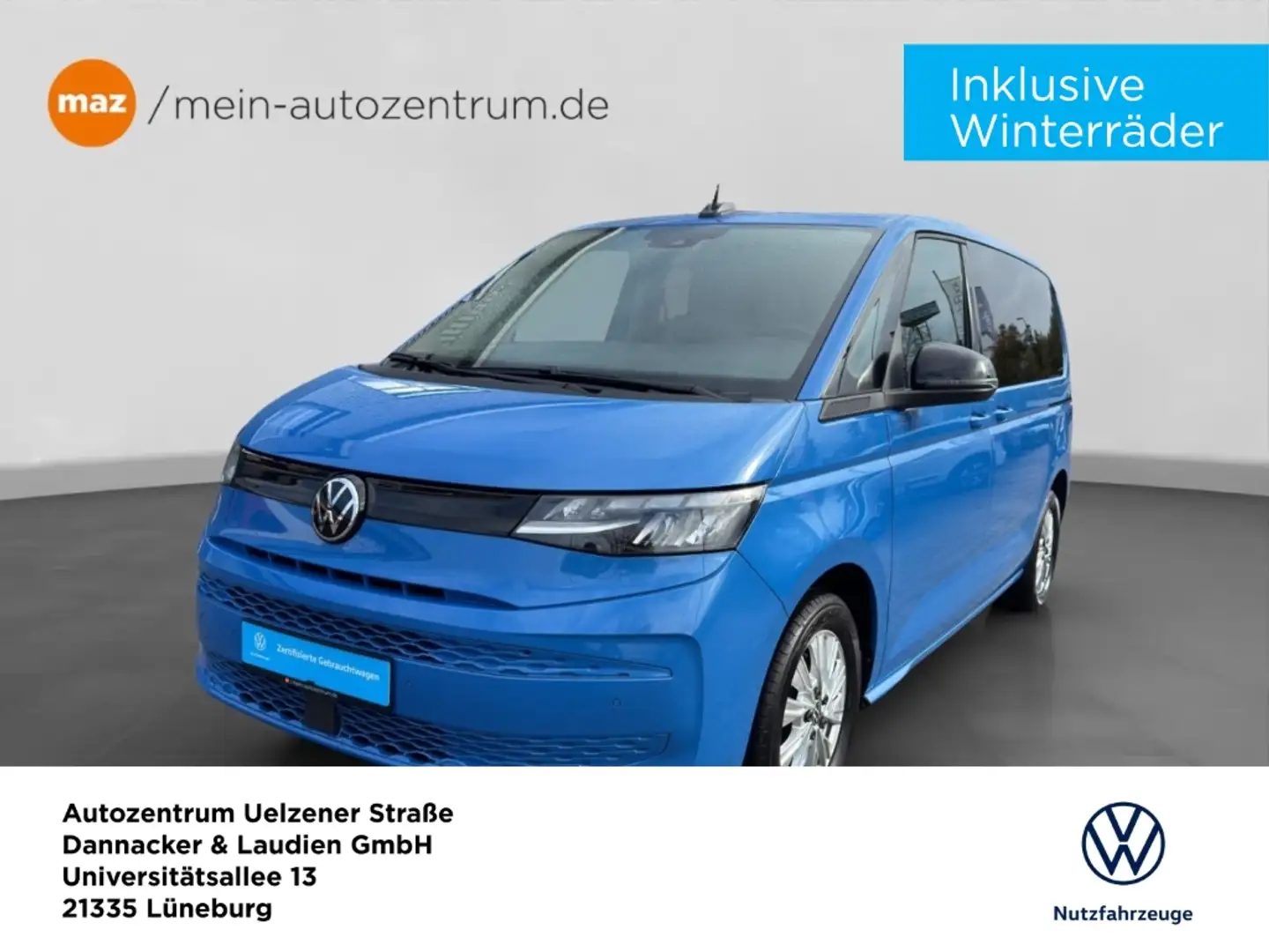 Volkswagen T7 Multivan 2.0 TDI Alu LED AHK Navi Kamera PDC Tempomat Blau - 1
