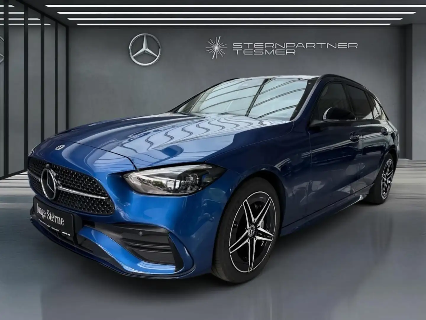 Mercedes-Benz C 300 de 4M T AMG+DISTR.+NIGHT+PANO+KAMERA+AHK+H Blau - 2