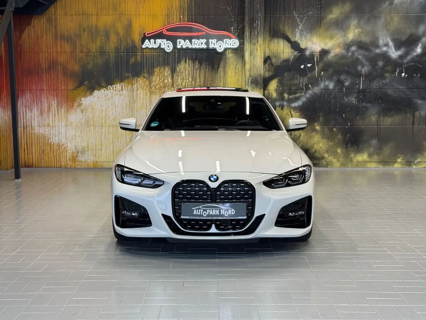 BMW 420 i Coupe LCI M Sport Aut. LED~ACC~GSD~H&K~360° Blanc - 2