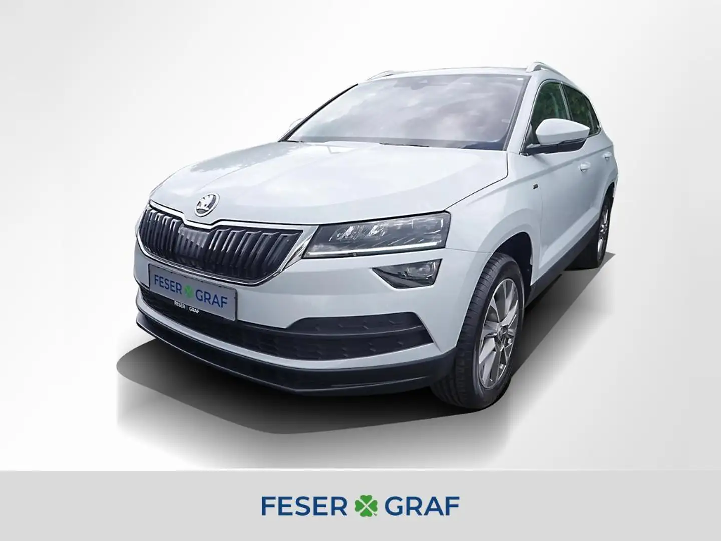 Skoda Karoq 1.5 TSI Clever DSG GRA LED Navi PDC Sitzh. Blanc - 1
