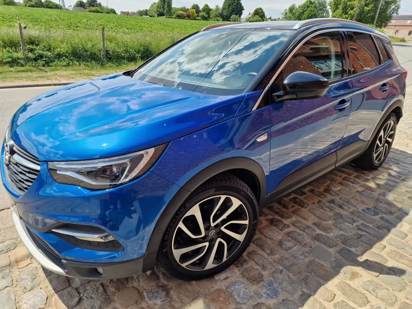 Opel Grandland X Grandland X 1.2 Turbo ECOTEC Full option Blauw - 1