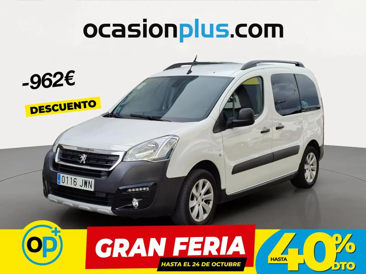 Peugeot Partner Tepee 1.6BlueHDI Outdoor 120 Blanco - 1