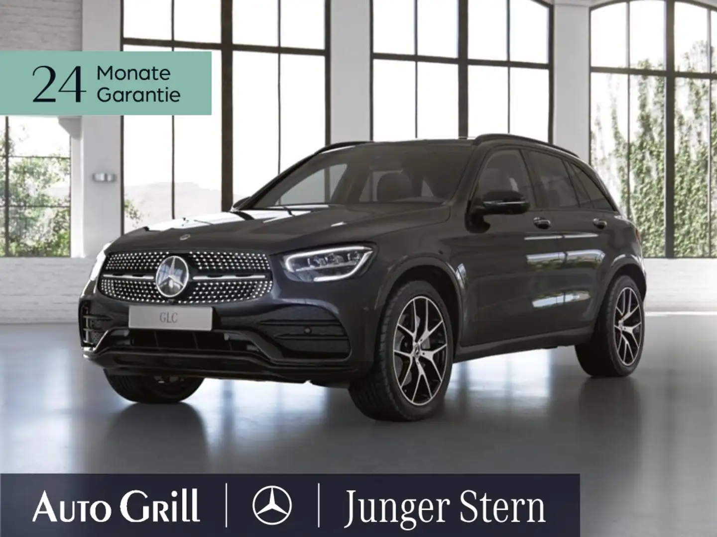 Mercedes-Benz GLC 300 4M AMG AHK 20Zoll Pano 360 StdHzg Memory Grigio - 2