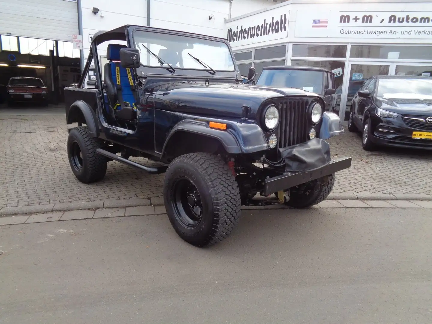Jeep CJ-7 5.9 ltr. V8 Softtop Winde Frame Off  H-Zul. Niebieski - 2