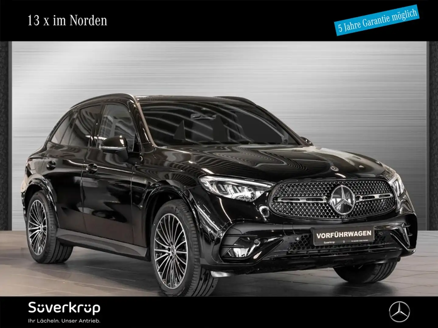 Mercedes-Benz GLC 200 d 4M AMG NIGHT SPUR PANO AHK DISTR 360 Schwarz - 1