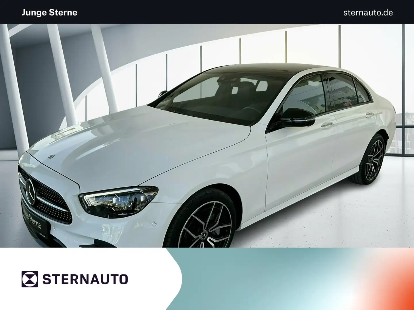 Mercedes-Benz E 300 E 300 de AMG Line/Distronic/Pano.-Dach/Kamera Navi Blanc - 1