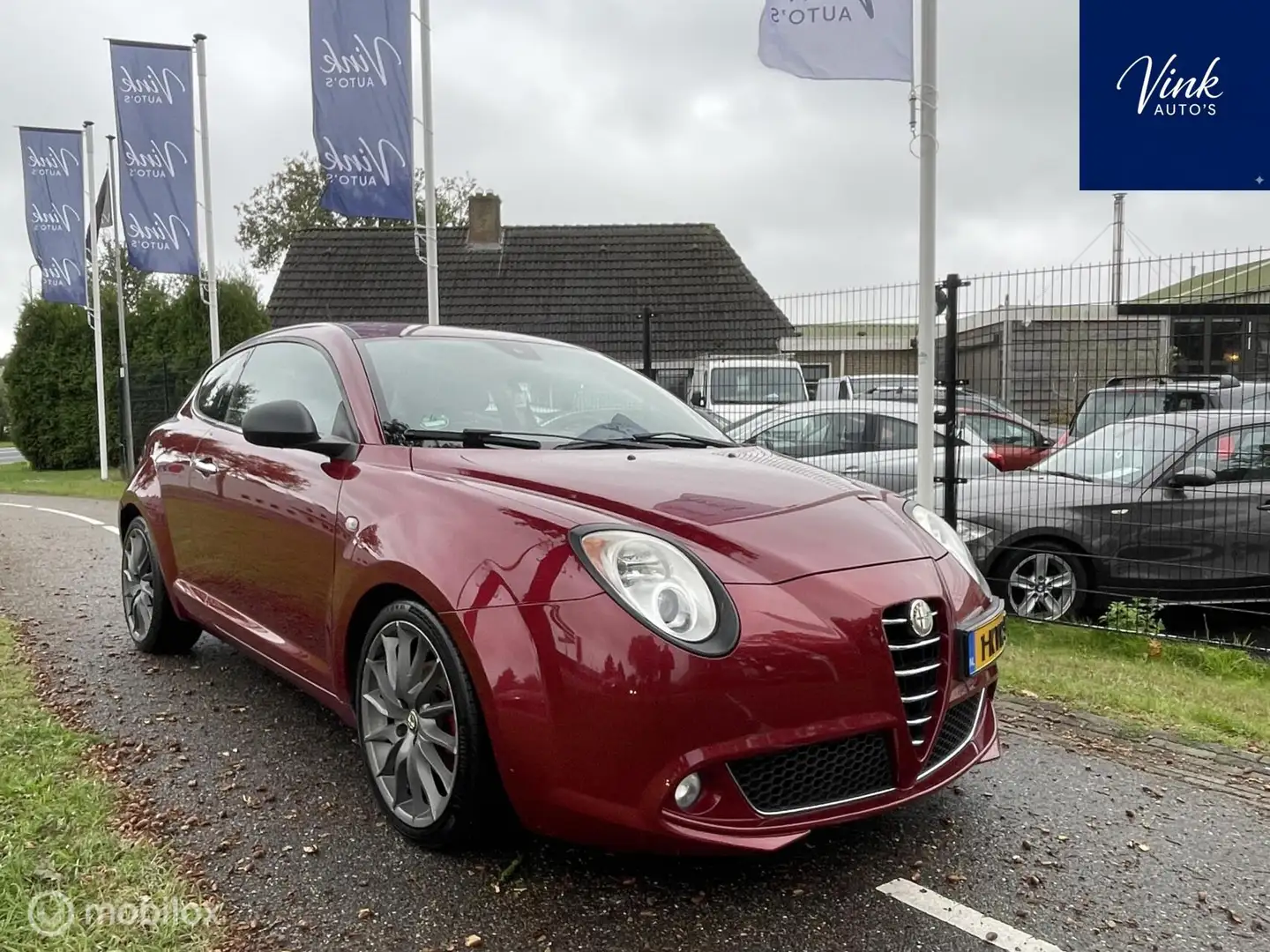 Alfa Romeo MiTo 1.3 JTDm ECO Distinctive Lederen bekleding Automat Rood - 1