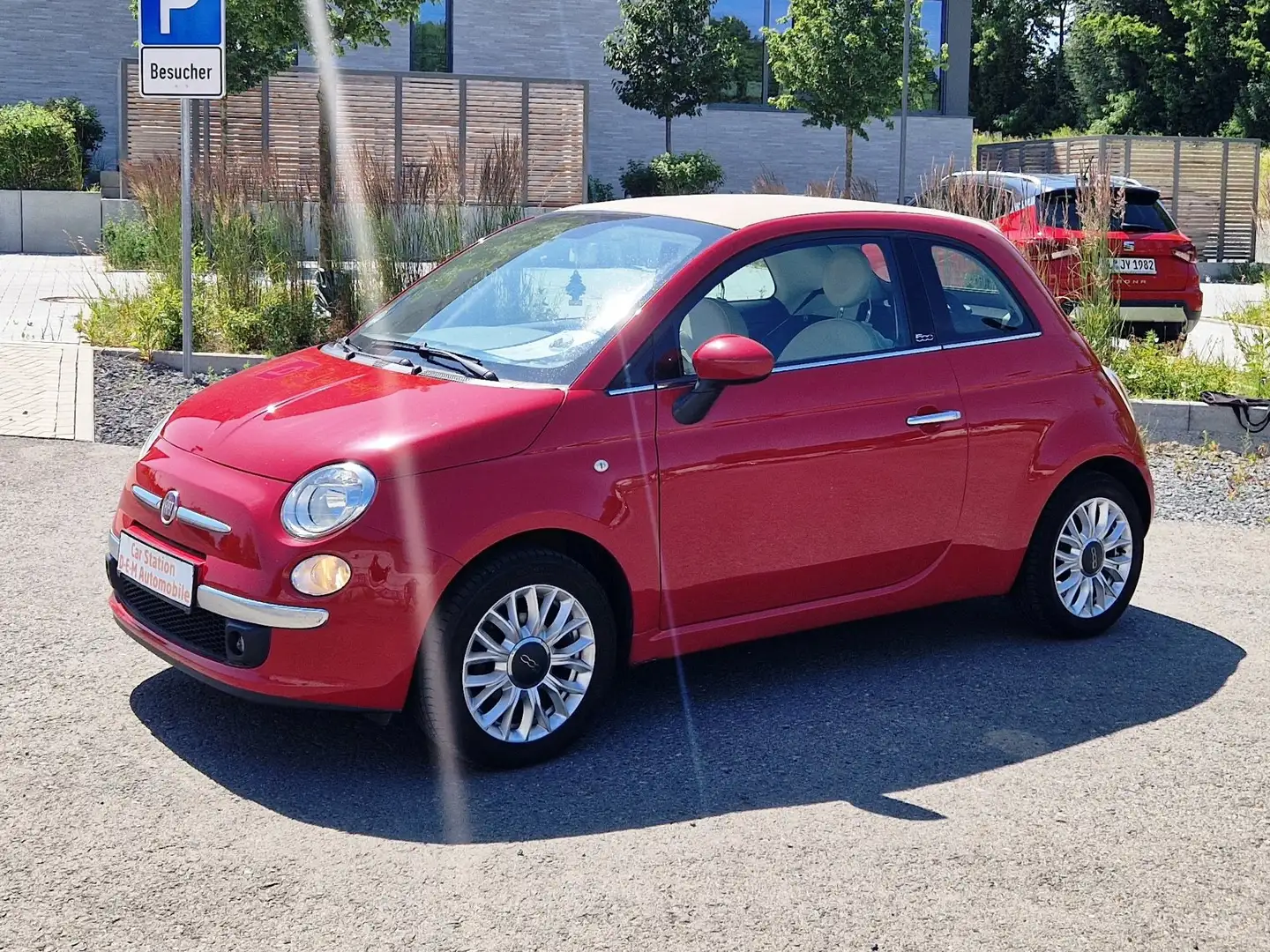 Fiat 500C Lounge Cabrio/Zahnriemen Neu/Alufelgen/ab6,99%/ Rot - 1