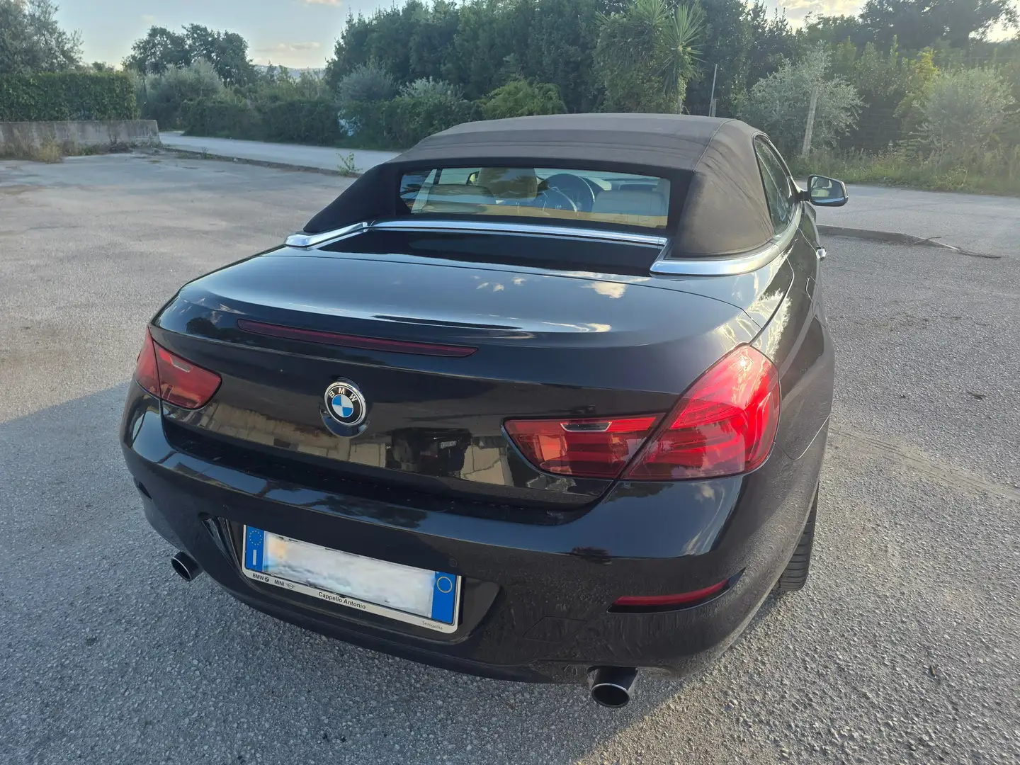 BMW 640 640d Cabrio Futura auto Nero - 2