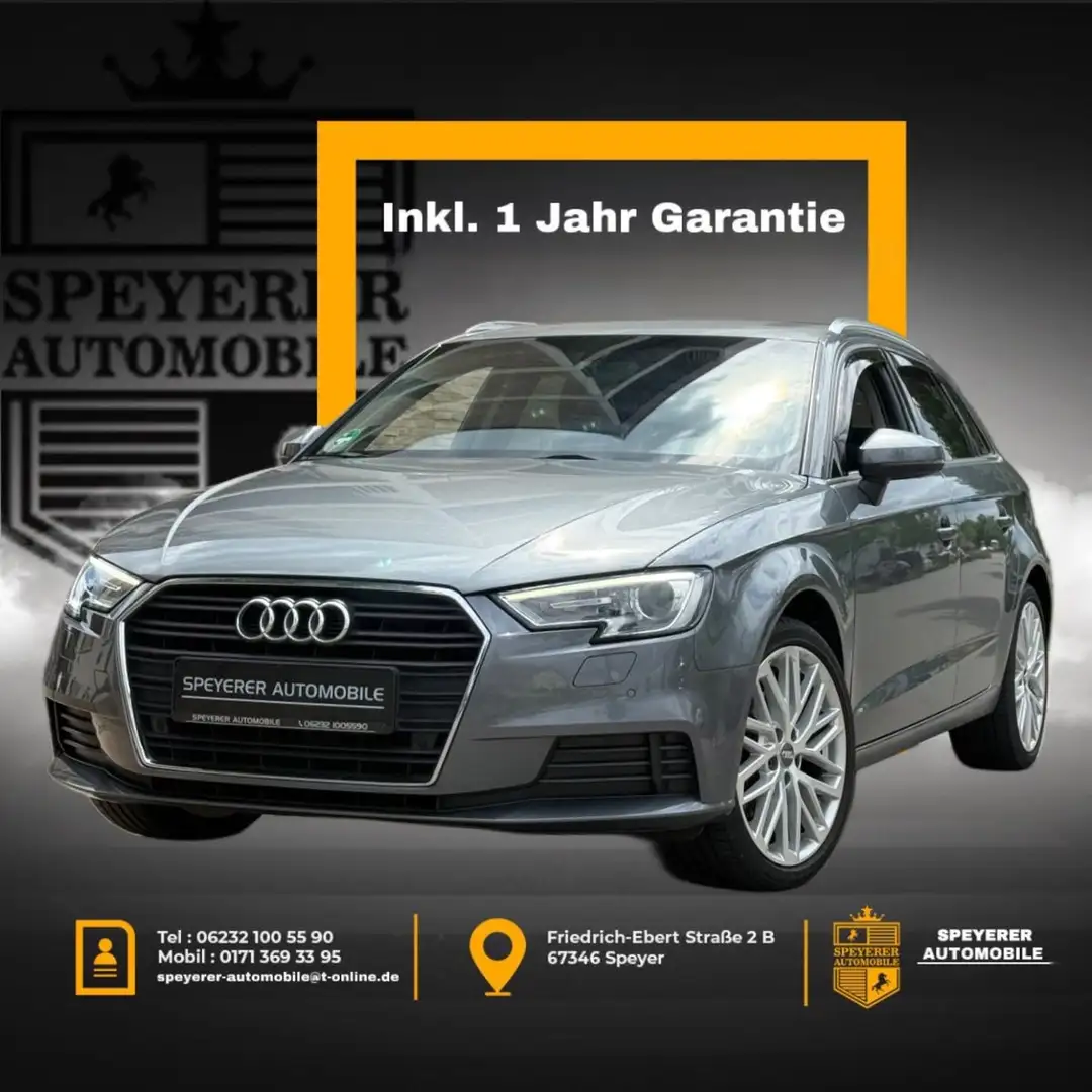 Audi A3 Sportback|NAVI|XENON|SHZ|AUTOMATIK|FACELIFT| Grau - 1