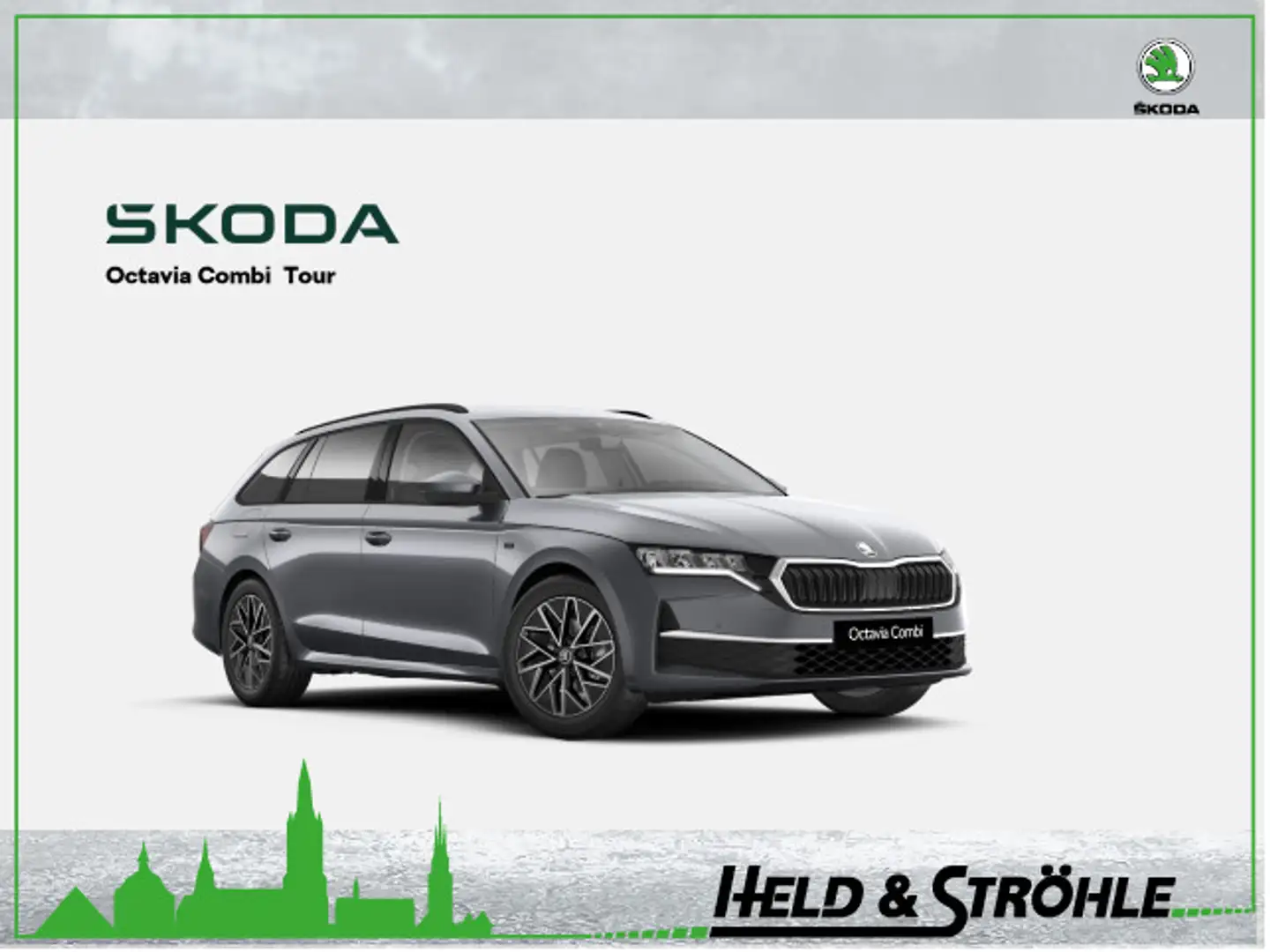 Skoda Octavia Combi Tour 2.0 TDI 110 kW AHK SHZ R-KAM Gris - 1