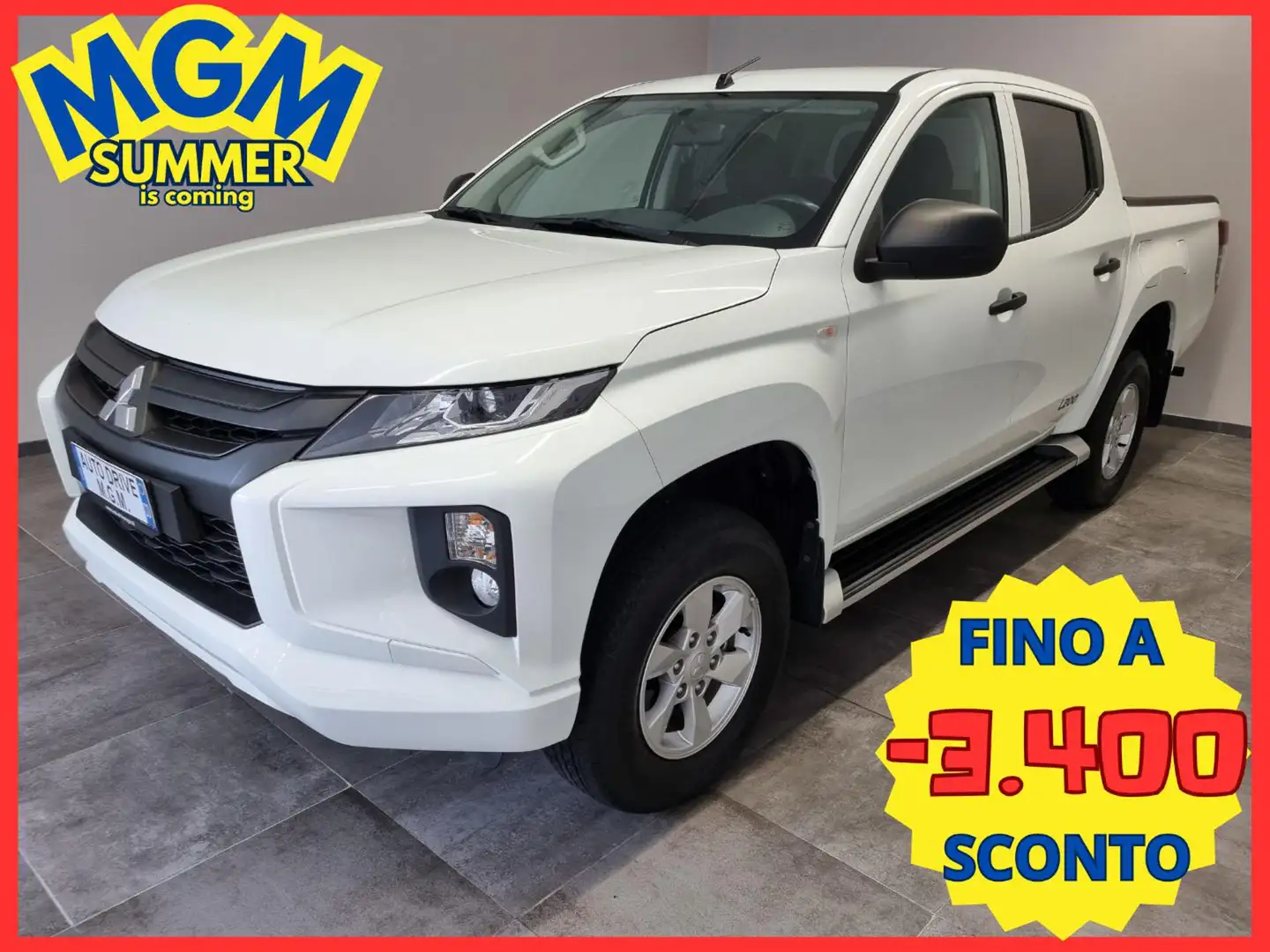 Mitsubishi L200 2.3 D Double Cab 4x4 Easy Select Invite Connect Bianco - 1