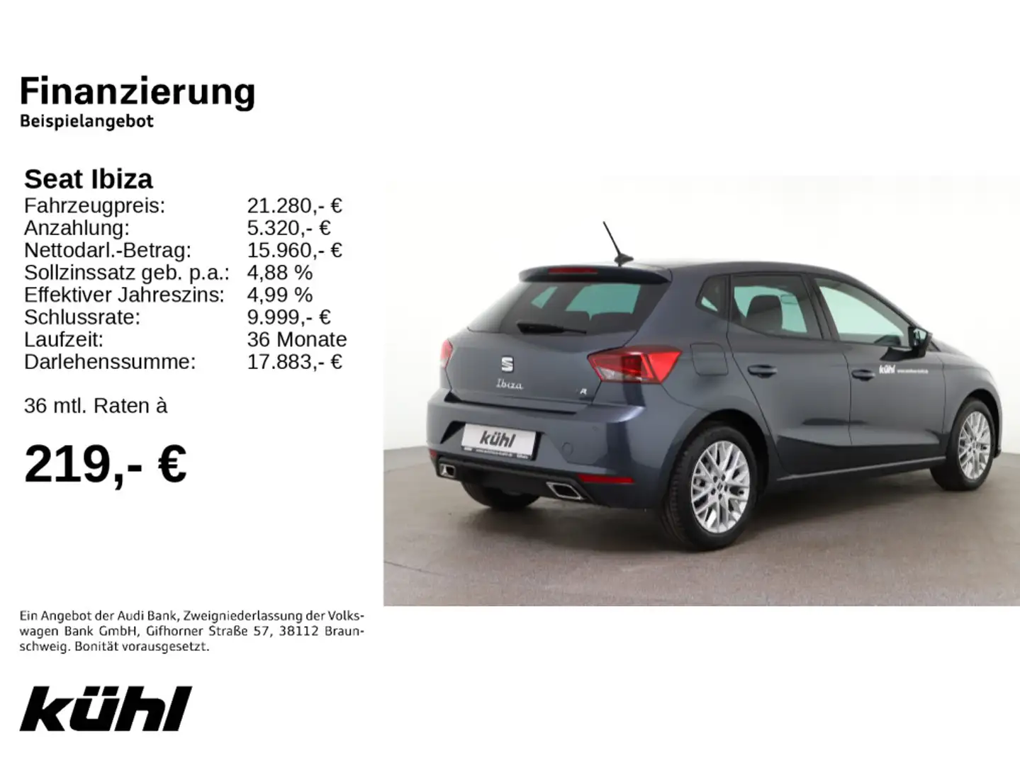 SEAT Ibiza FR 1.0 TSI DSG FR Grau - 2