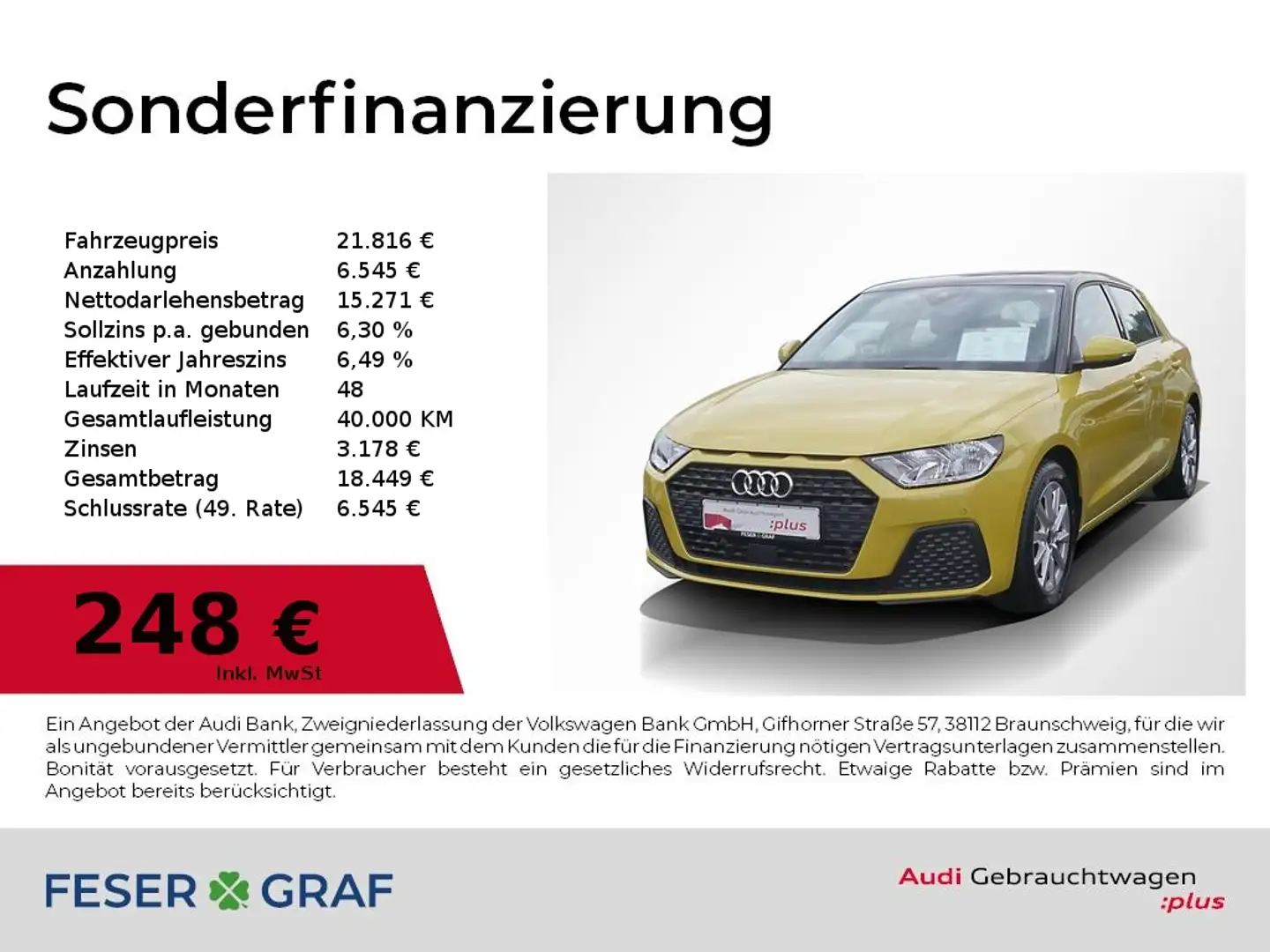 Audi A1 Sportback 25 TFSI S tronic Navi,Kamera,VC,SHZ Nero - 1