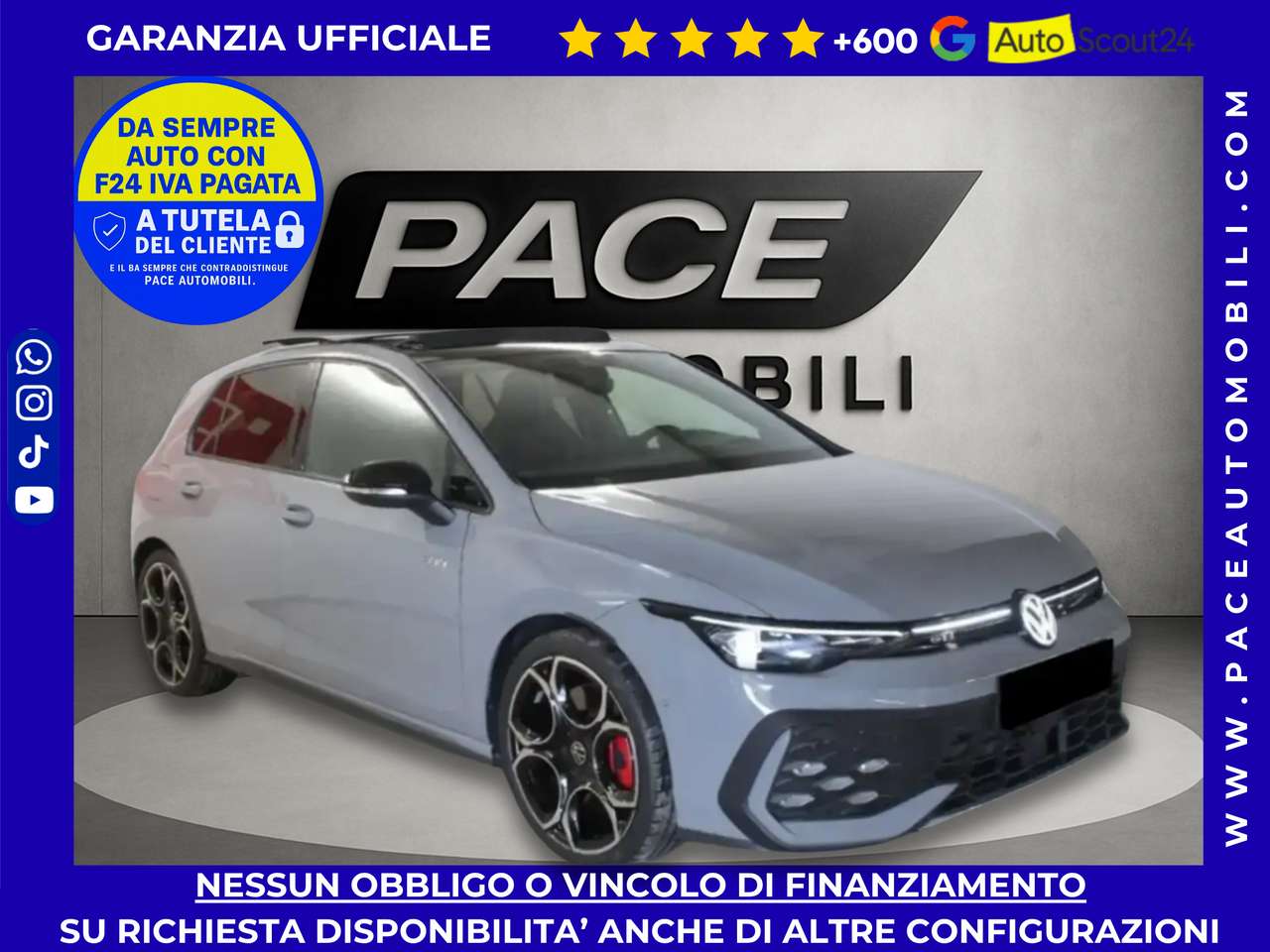 Volkswagen Golf GTI VIII.5 8.5 TETTO MATRIX IQ PERFORMANCE PELLE 19"