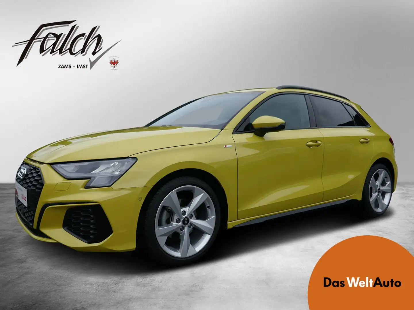 Audi A3 30 TDI S line exterieur Jaune - 1