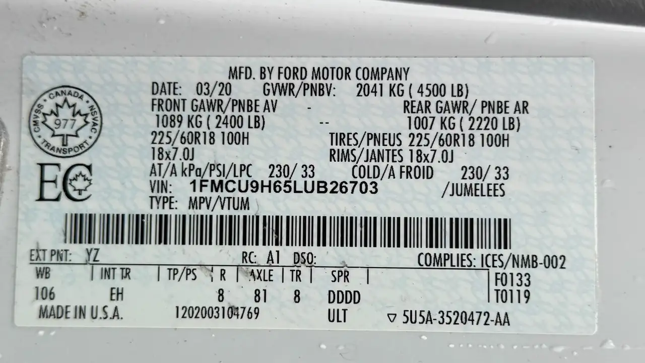 Ford Escape снимка Ford Escape