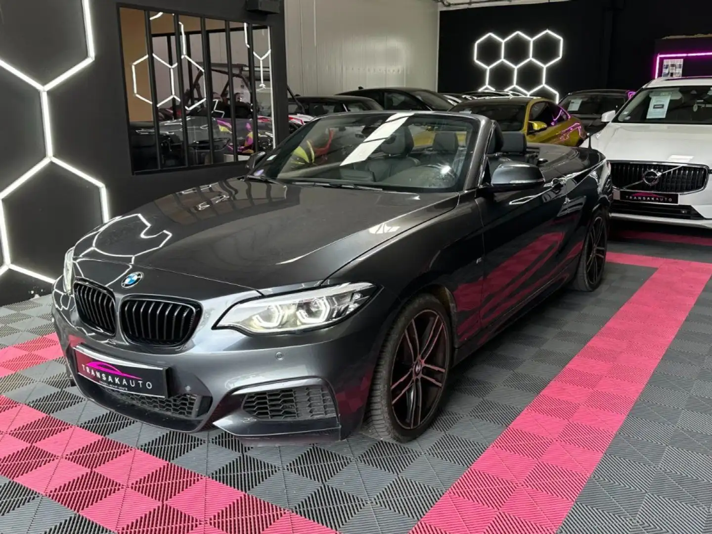 BMW 218 SERIE CABRIOLET F23 LCI2 M Sport 218i 136 ch BVA8  Gris - 2