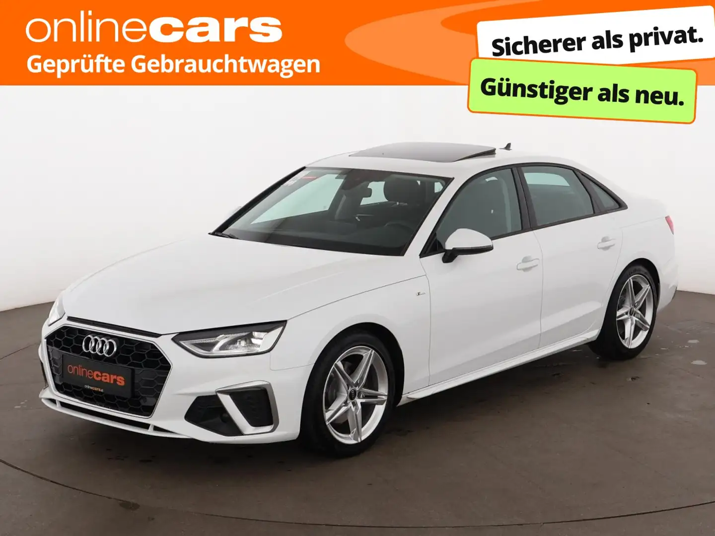 Audi A4 35 TDI S-Line Aut LED SKY NAVI R-CAM SITZHZG Weiß - 1