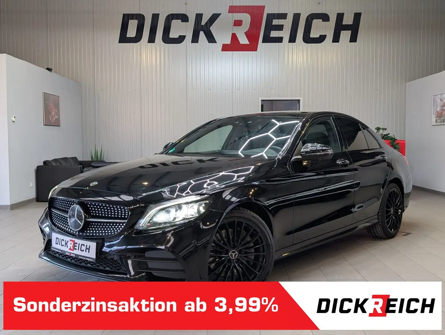 Mercedes-Benz C 300 d 4M AMG-Line ACC Multibeam 360° Pano Voll Noir - 1