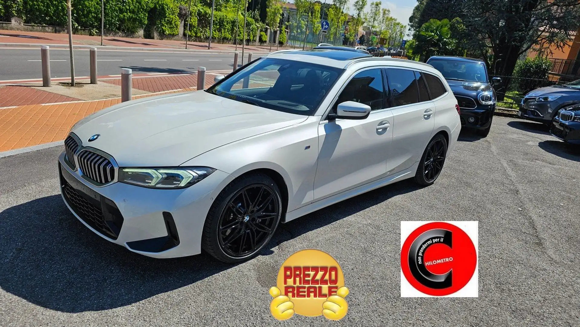 BMW 330 330d Touring mhev 48V xdrive Msport TETTO Wit - 1