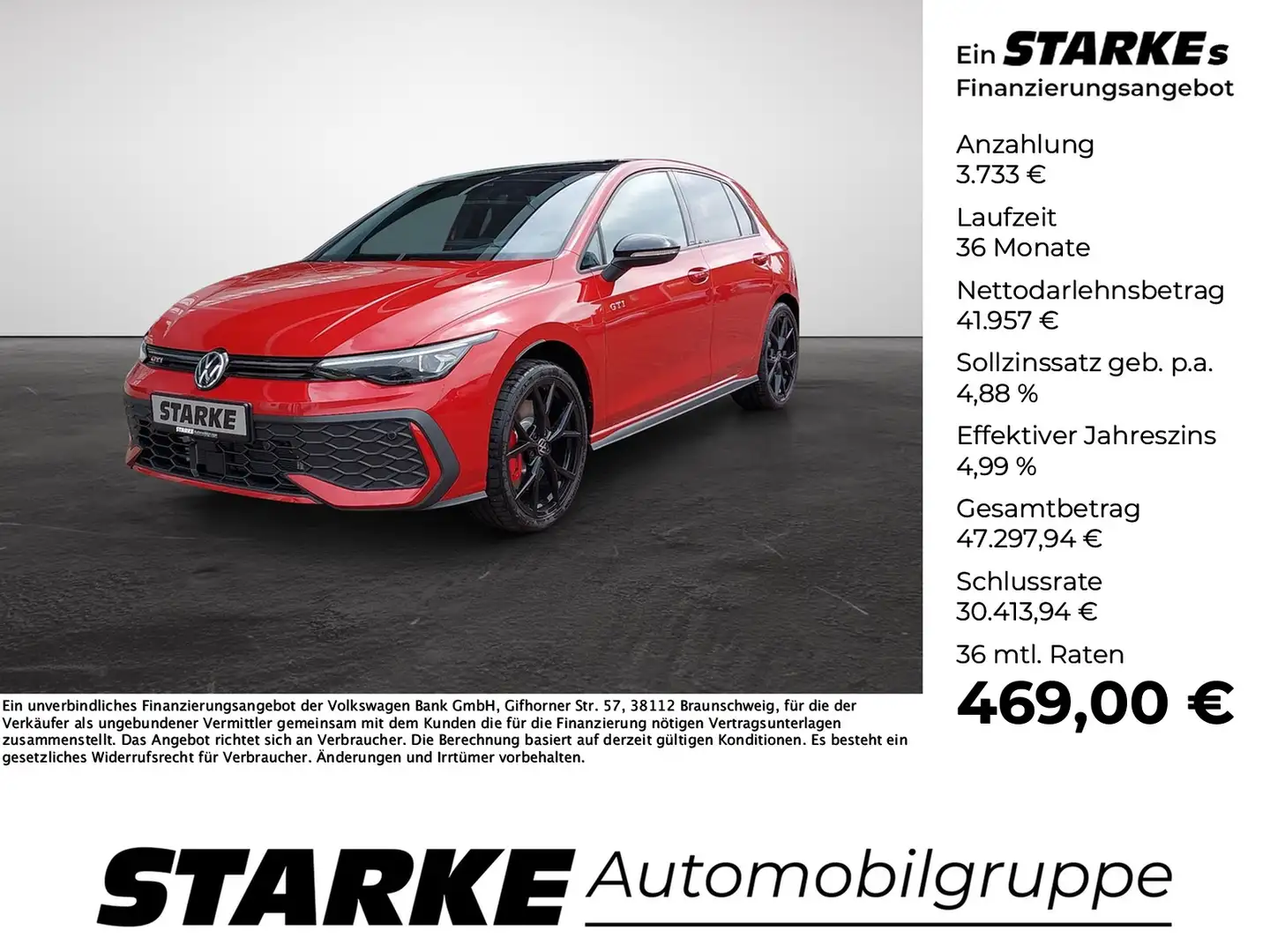 Volkswagen Golf GTI 2.0 TSI DSG Rojo - 1