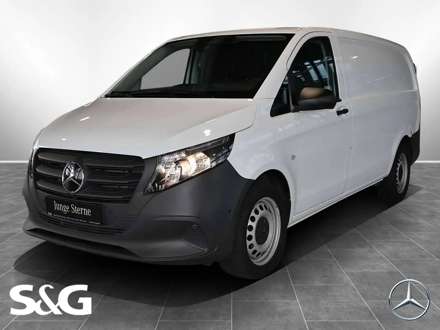 Mercedes-Benz Vito 114 CDI Kasten Lang BASE MBUX+RüKam+AHK+DAB Weiß - 1