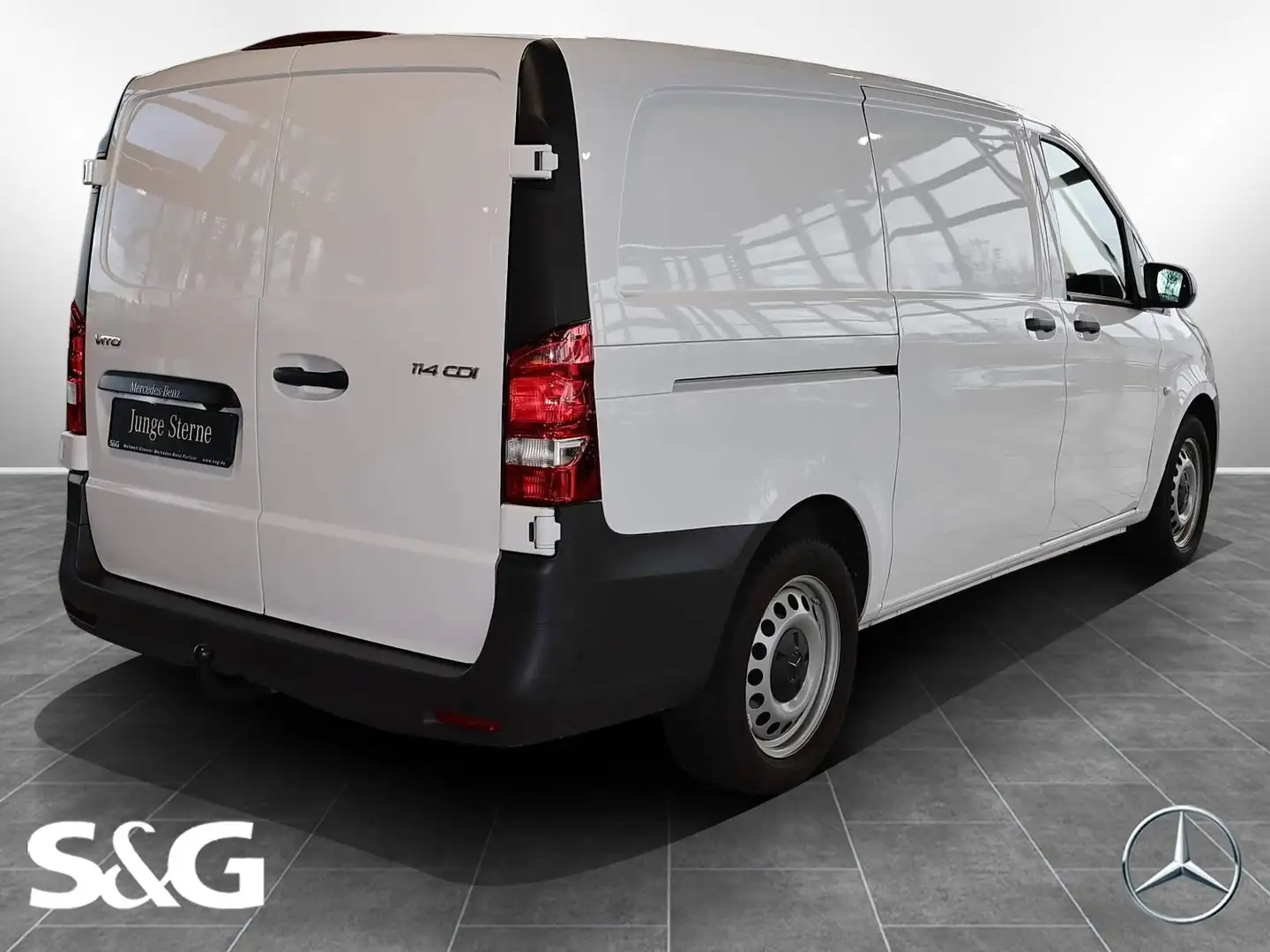 Mercedes-Benz Vito 114 CDI Kasten Lang BASE MBUX+RüKam+AHK+DAB Weiß - 2