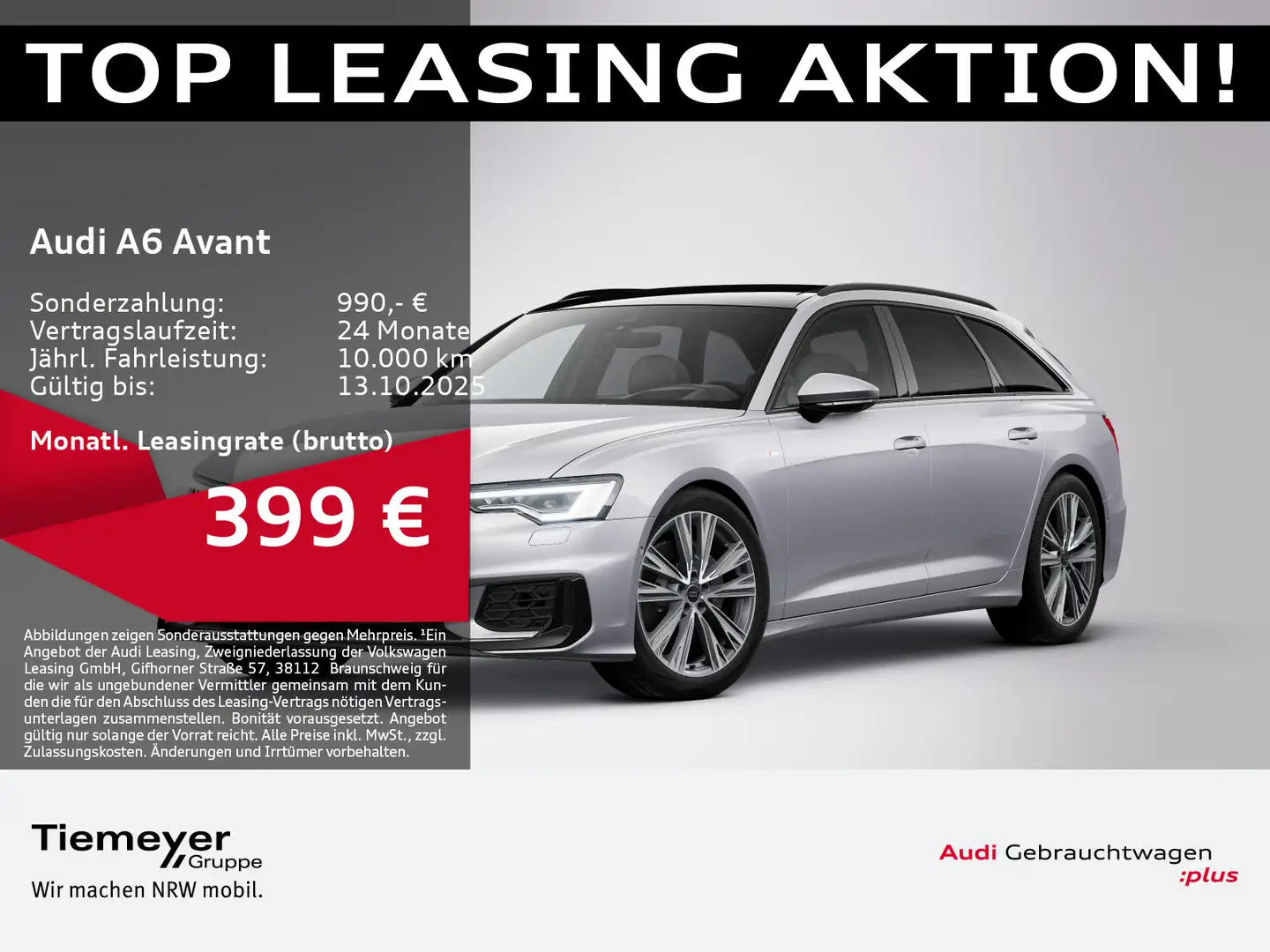 Audi A6 50 TDI Q S LINE LM 20 PANO MATRIX AHK Silber - 1