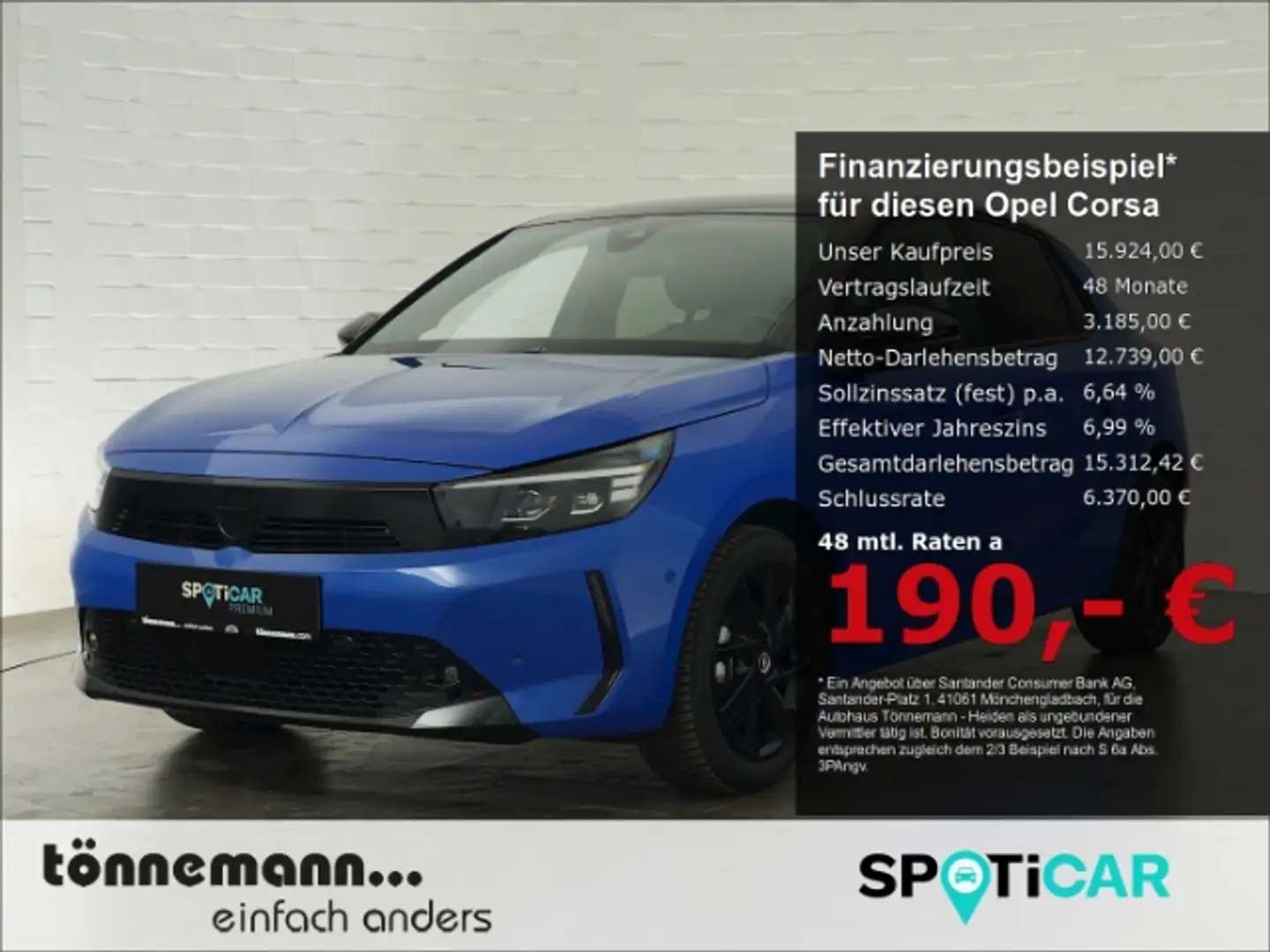Opel Corsa F FACELIFT GS+LED MATRIX+NAVI+RÜCKFAHRKAMERA+SITZ- Bleu - 1