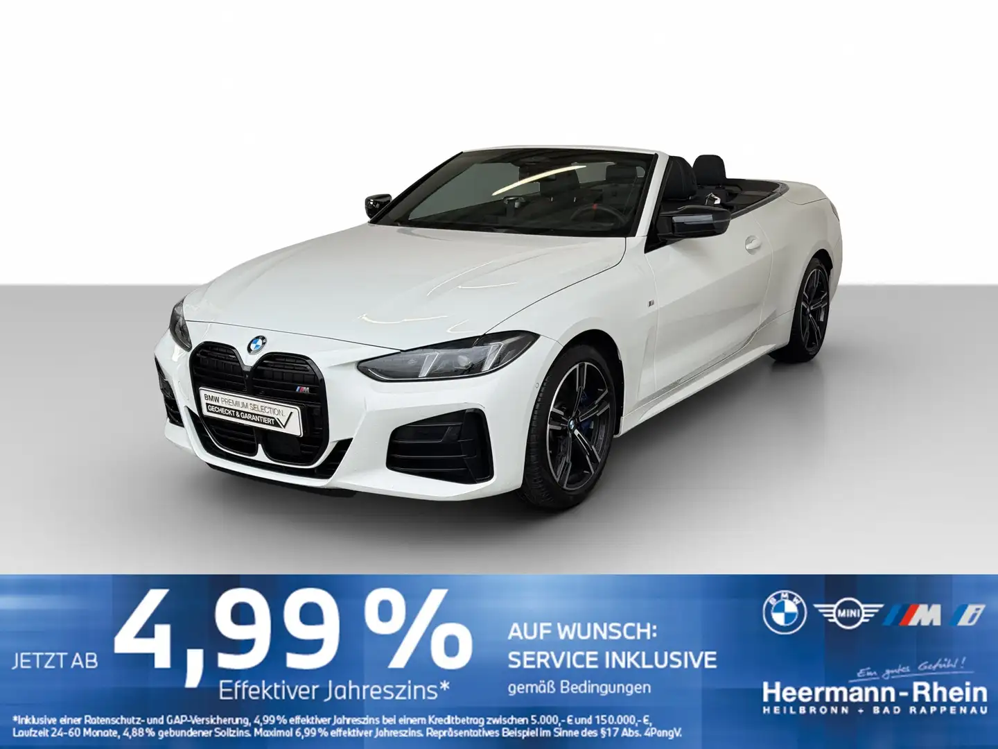 BMW 440 MdA xDrive Cabrio M Paket LiveCock.ParkAss. Blanc - 2