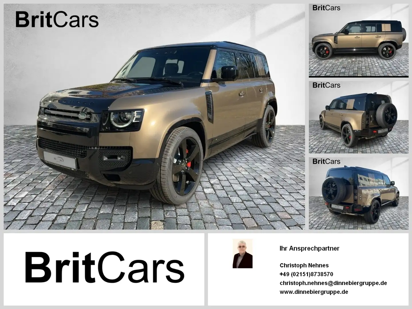 Land Rover Defender 110 D300 X Luft STH 360 4xSHZ SpurH SD Grau - 1