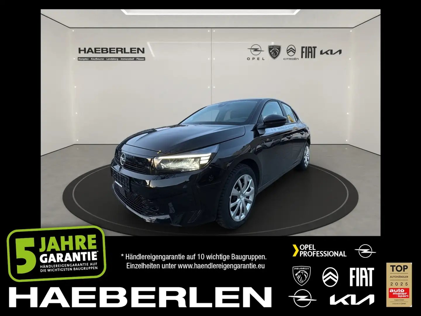 Opel Corsa F  e Edition LED+SHZ+Fernlichtass.+KlimaA Schwarz - 1