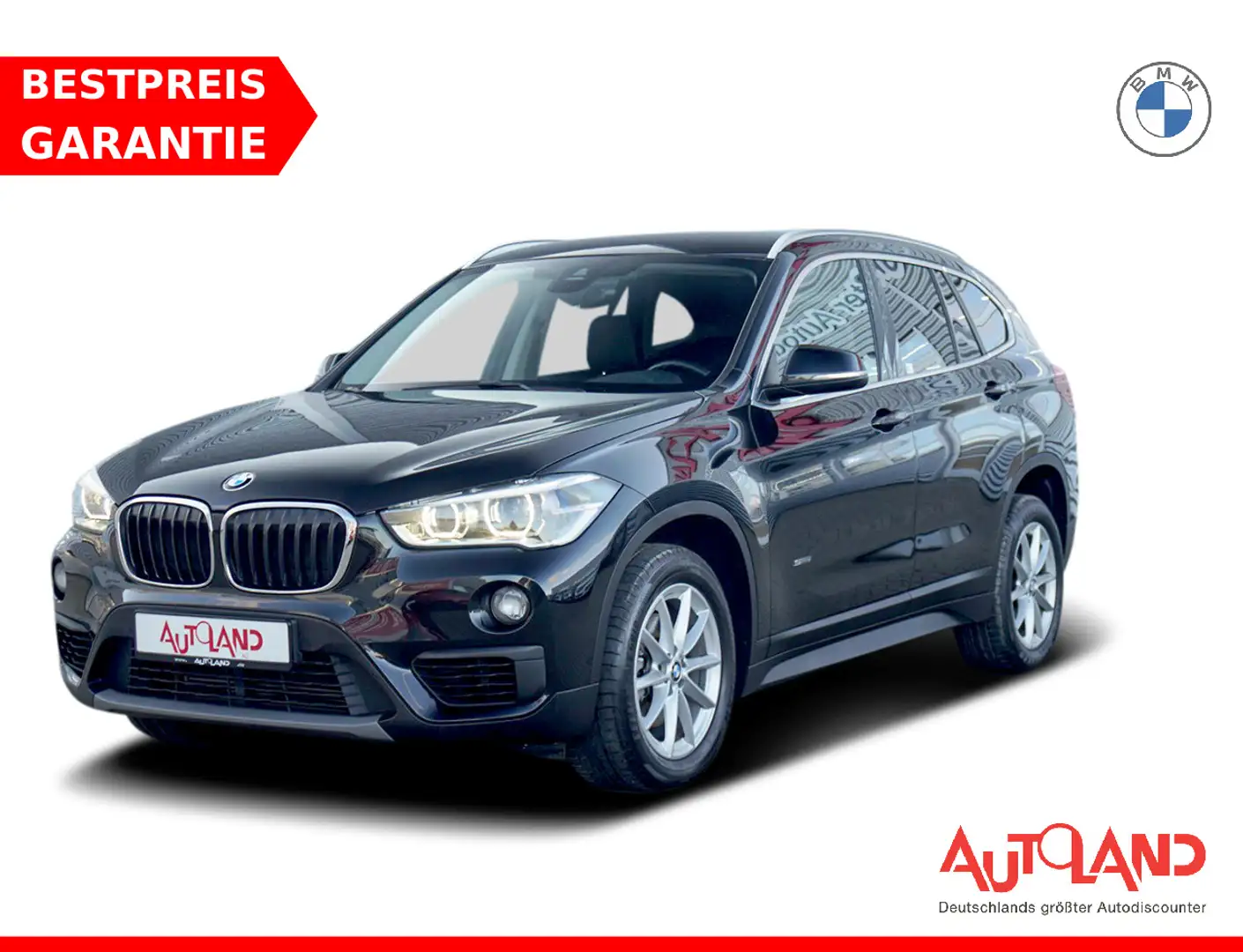 BMW X1 sDrive 18 i Advantage LED Navi Sitzheizung Schwarz - 1