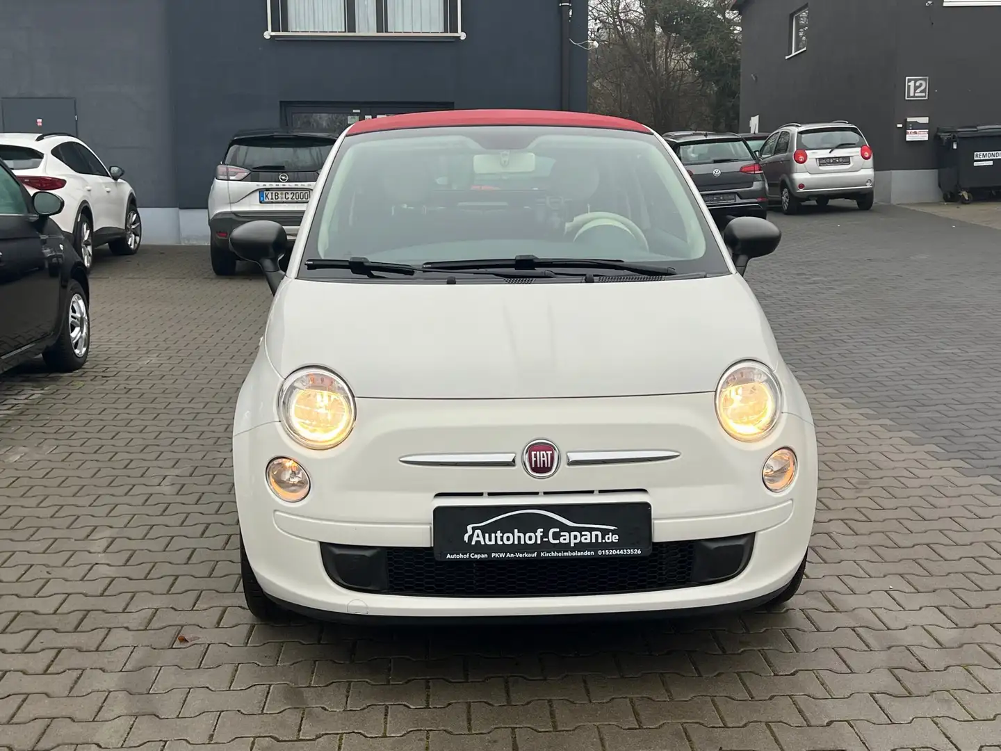 Fiat 500 500 Pop/Cabrio/2.Ha/Wenig km/Eu6/PDC/TÜV NEU/ZV Weiß - 2
