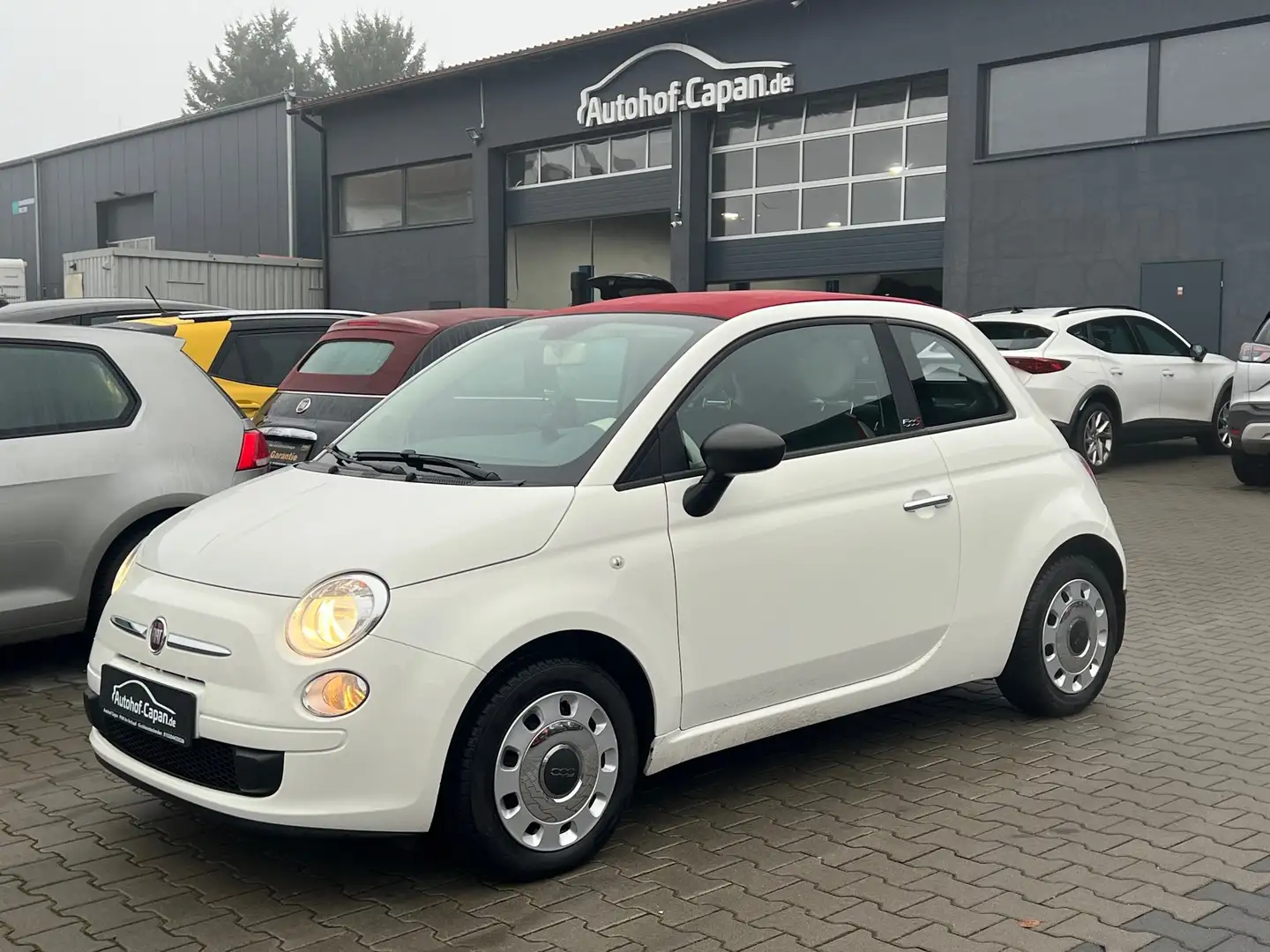 Fiat 500 500 Pop/Cabrio/2.Ha/Wenig km/Eu6/PDC/TÜV NEU/ZV Weiß - 1