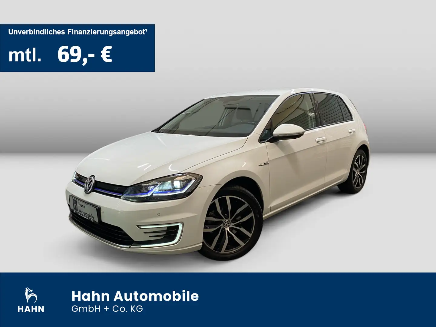 Volkswagen Golf VII e-Golf Automatik Navi PDC Klima Wit - 1