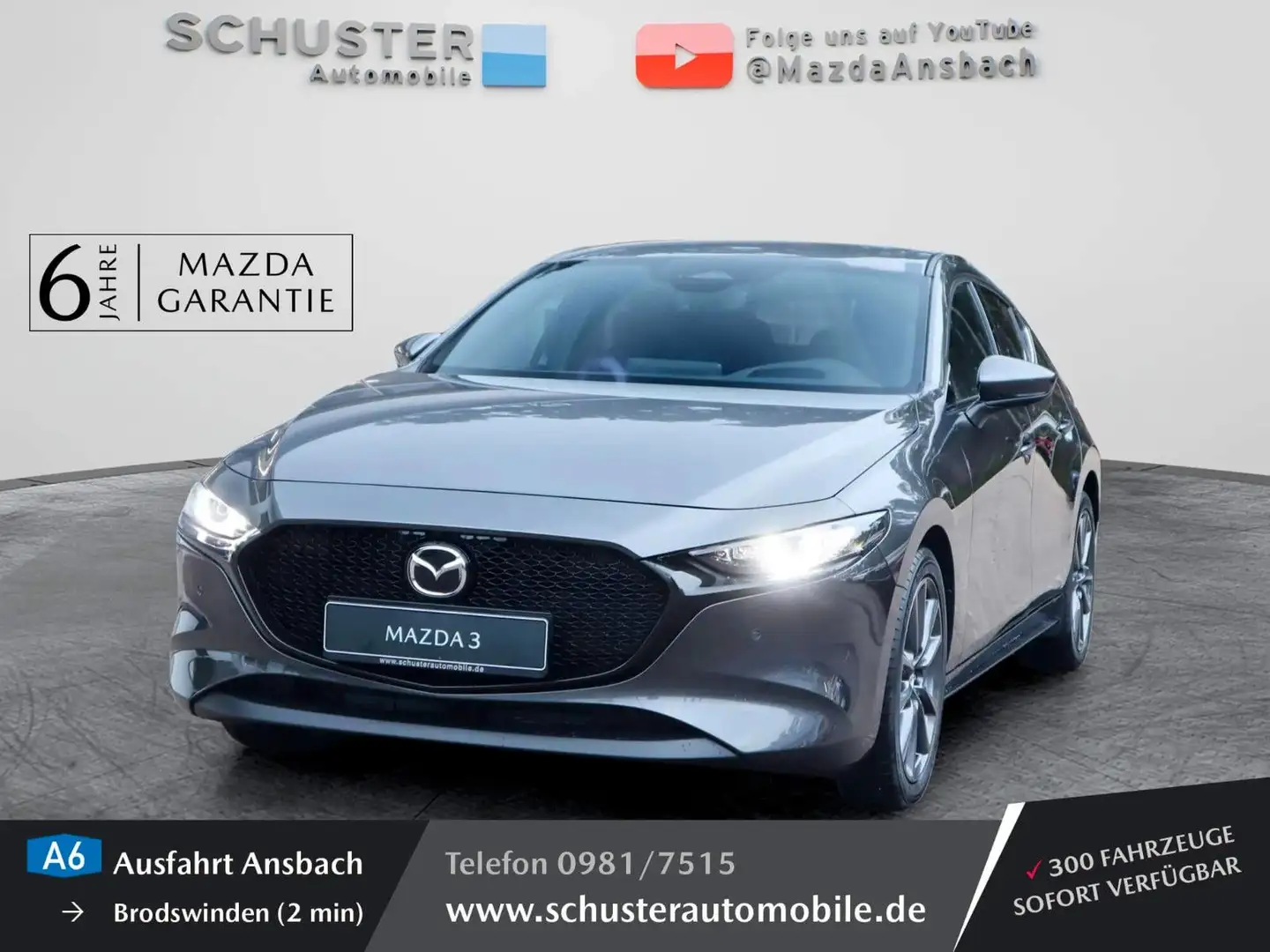 Mazda 3 2025 Exclusive 140PS 360°K BOSE NAVI MATRIXLED Gris - 1