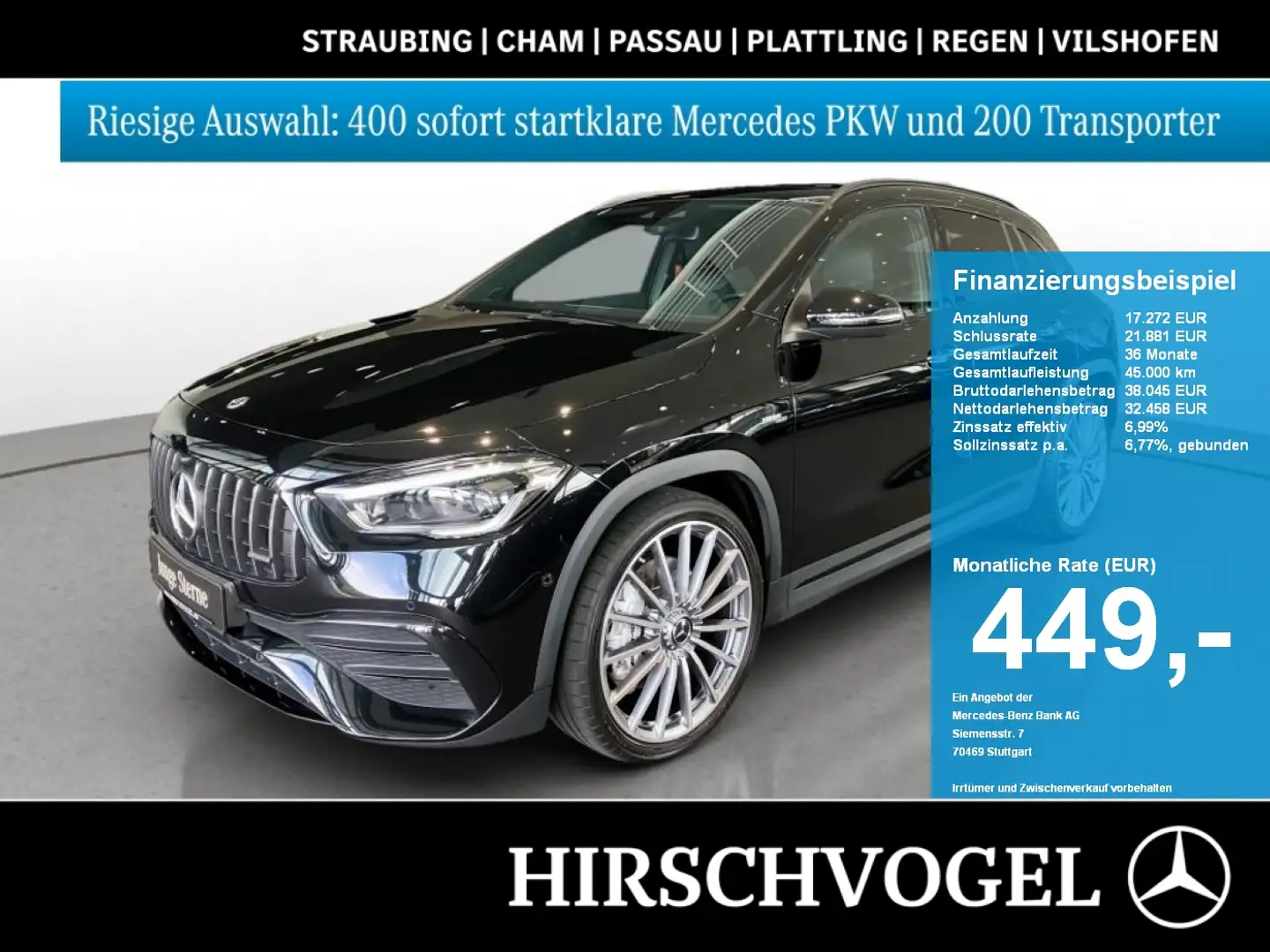 Mercedes-Benz A 35 AMG GL 4M Night+Pano+AHK+KEYLESS+MULTIBEAM Schwarz - 1