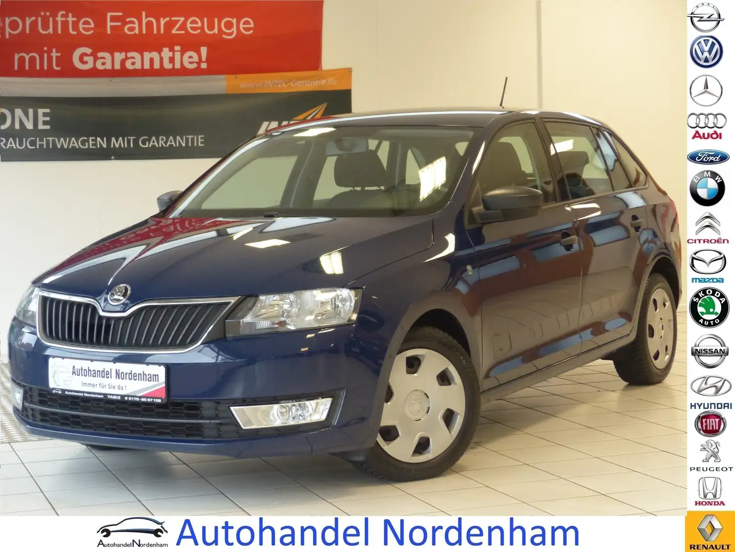 Skoda Rapid/Spaceback 1.2 TSI Cool Edition*KLIMA*2.HAND*TÜV NEU* Blau - 1