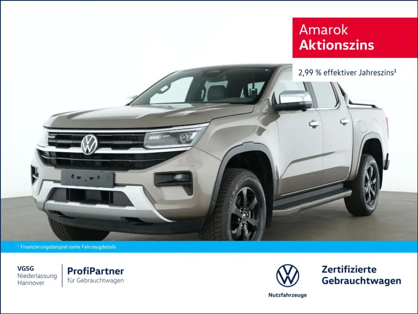 Volkswagen Amarok DC Style 4Motion AHK GRA Leder Standhzg Beige - 1