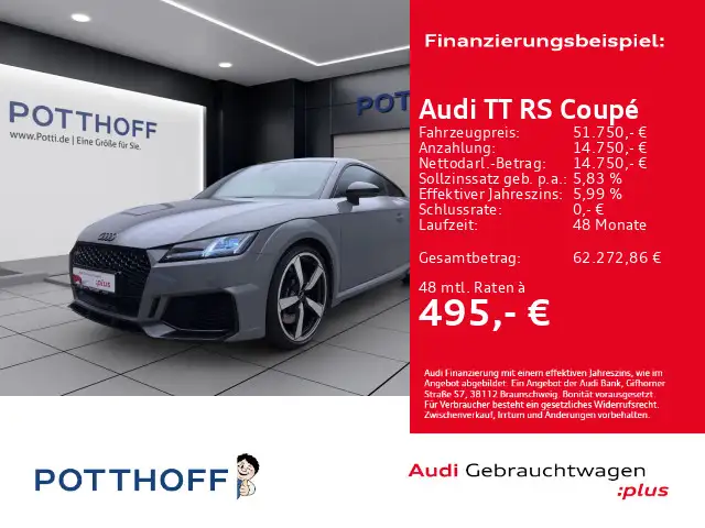 Audi TT RS Q MATRIX NAVI LM20 B&O SITZHZG