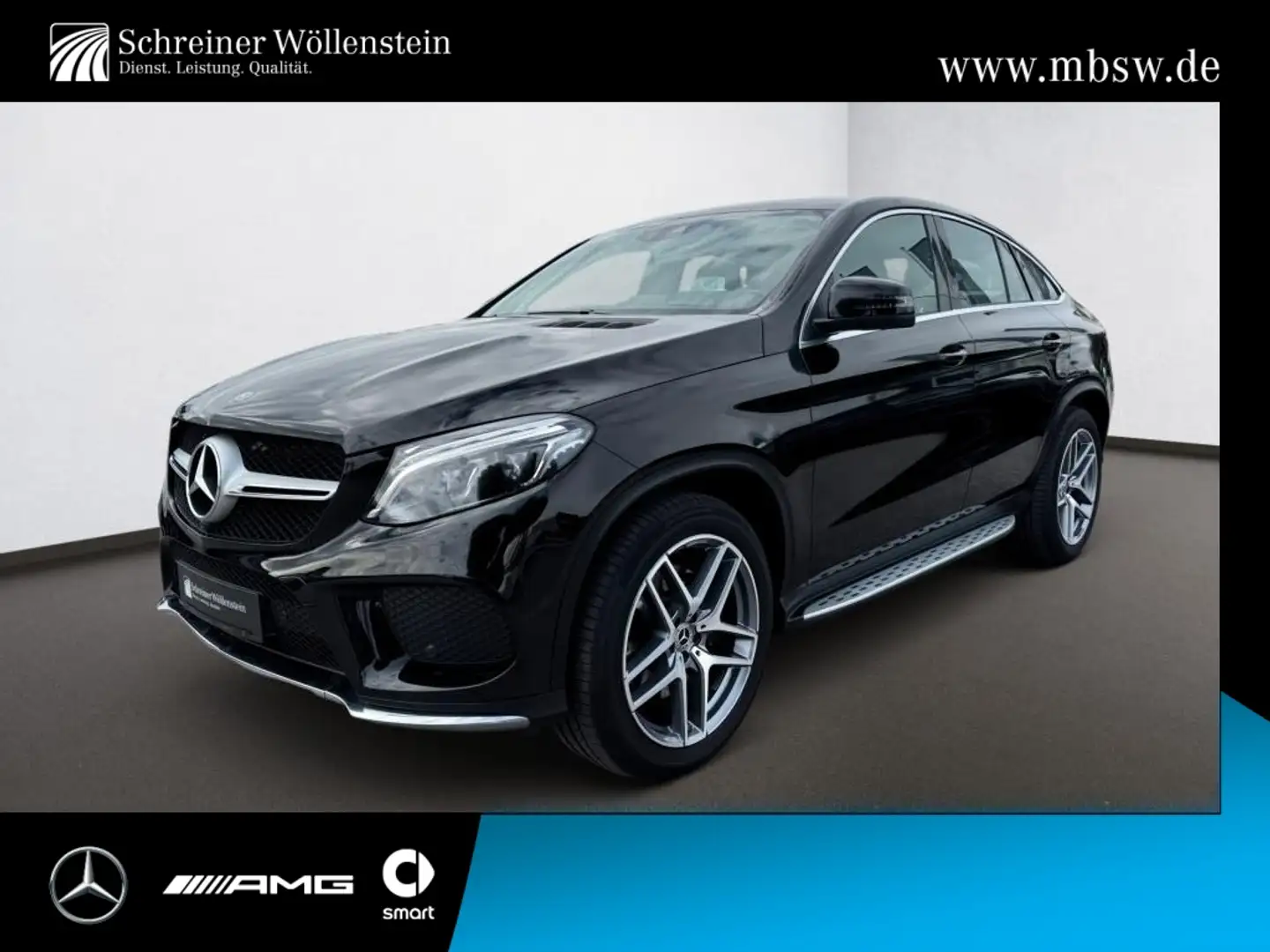 Mercedes-Benz GLE 400 4M Coupé AMG*AHK*Pano*360*HeadUp*21*TrBr Schwarz - 1