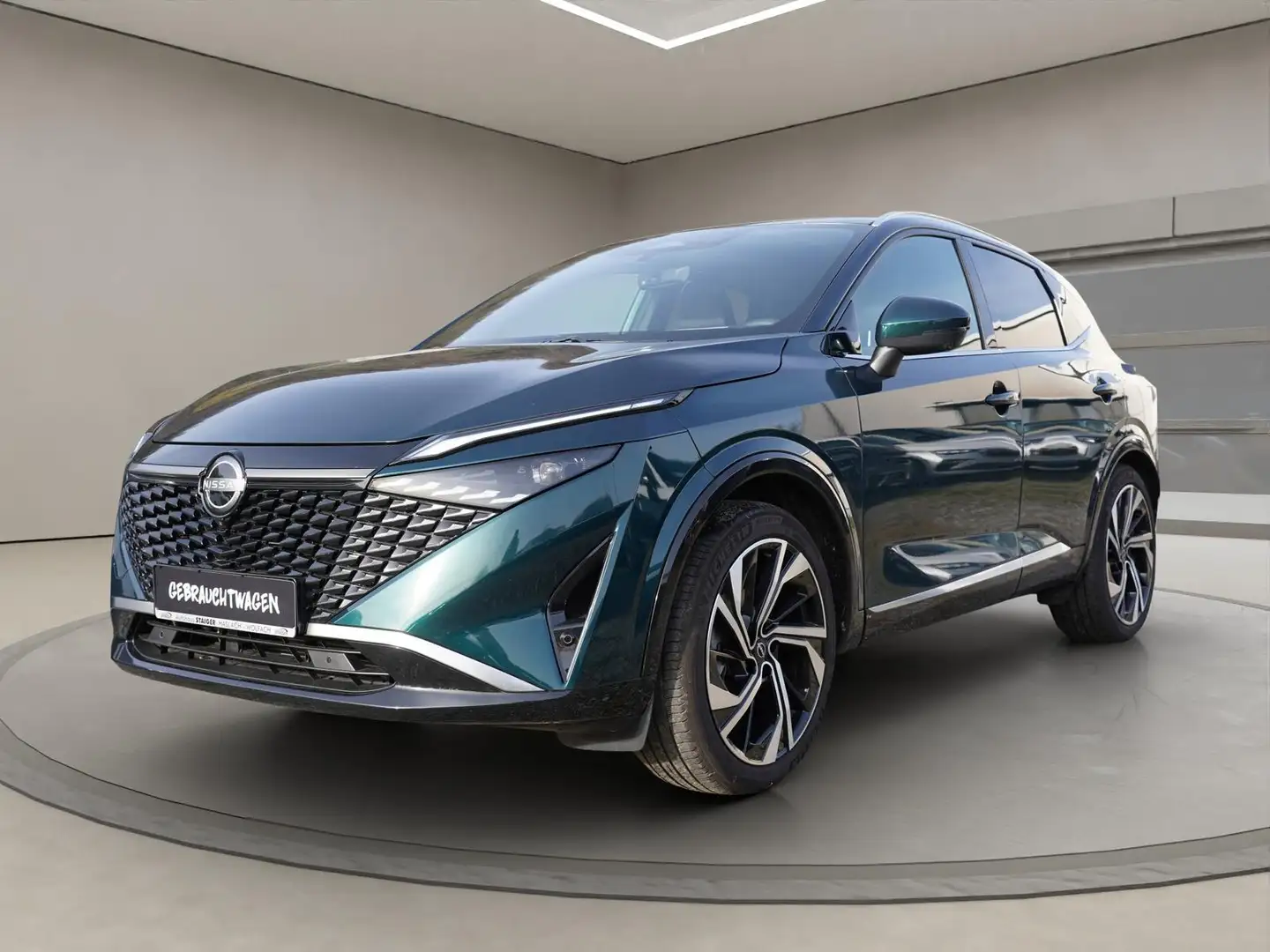 Nissan Qashqai Tekna Plus|Pano+360°+HeadUpDisplay+BOSESound Grün - 1