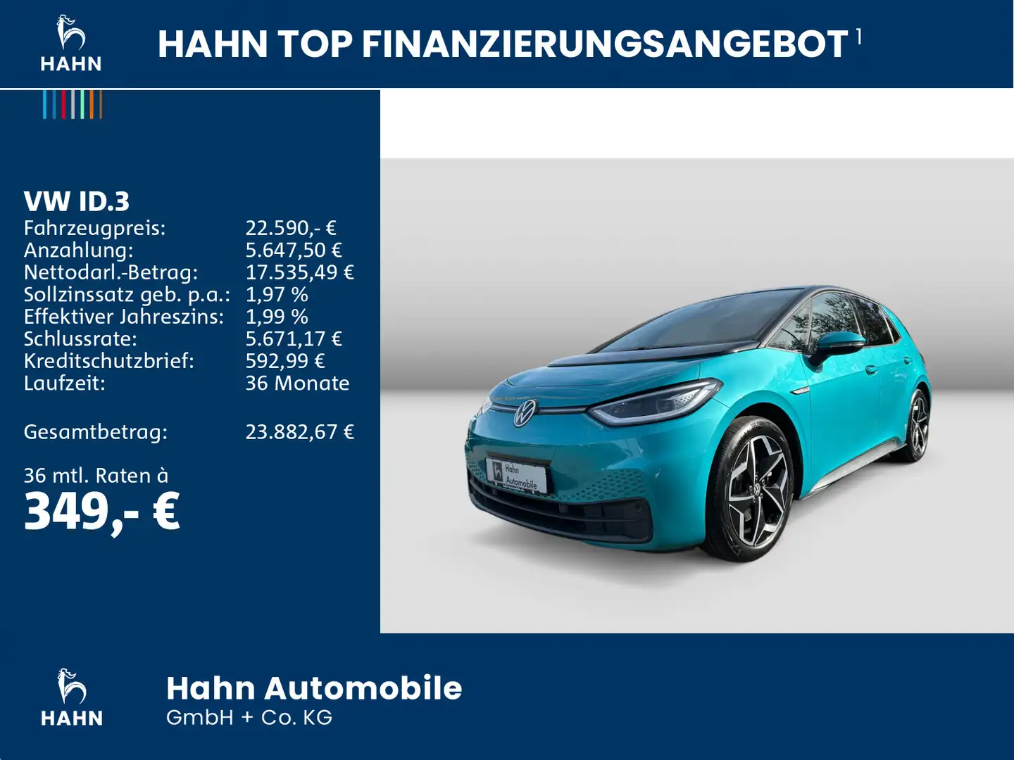 Volkswagen ID.3 Pro Performance Wärmepumpe Pano Navi Kamera Blau - 2