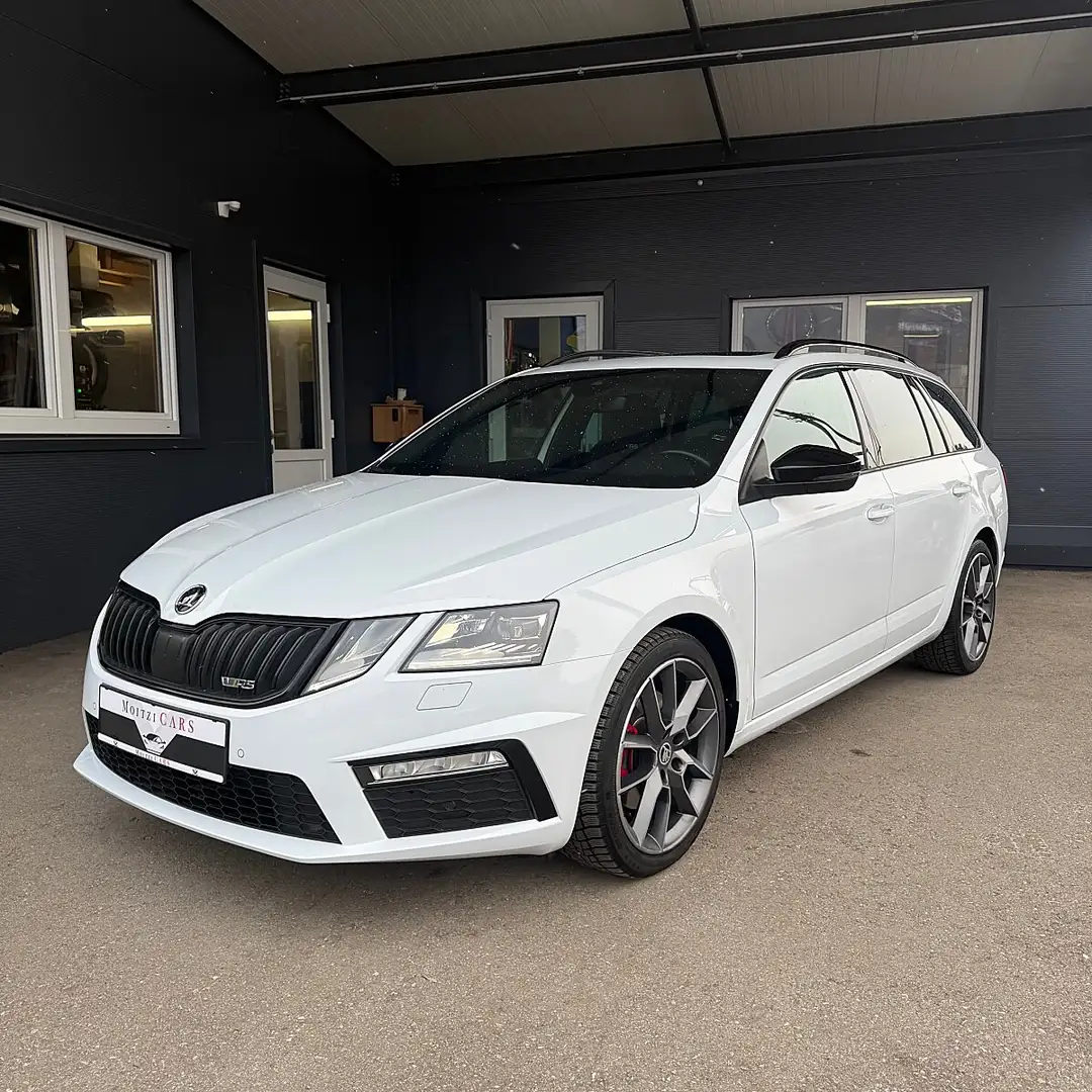 Skoda Octavia Combi RS 2,0 TDI 4x4 DSG Weiß - 1