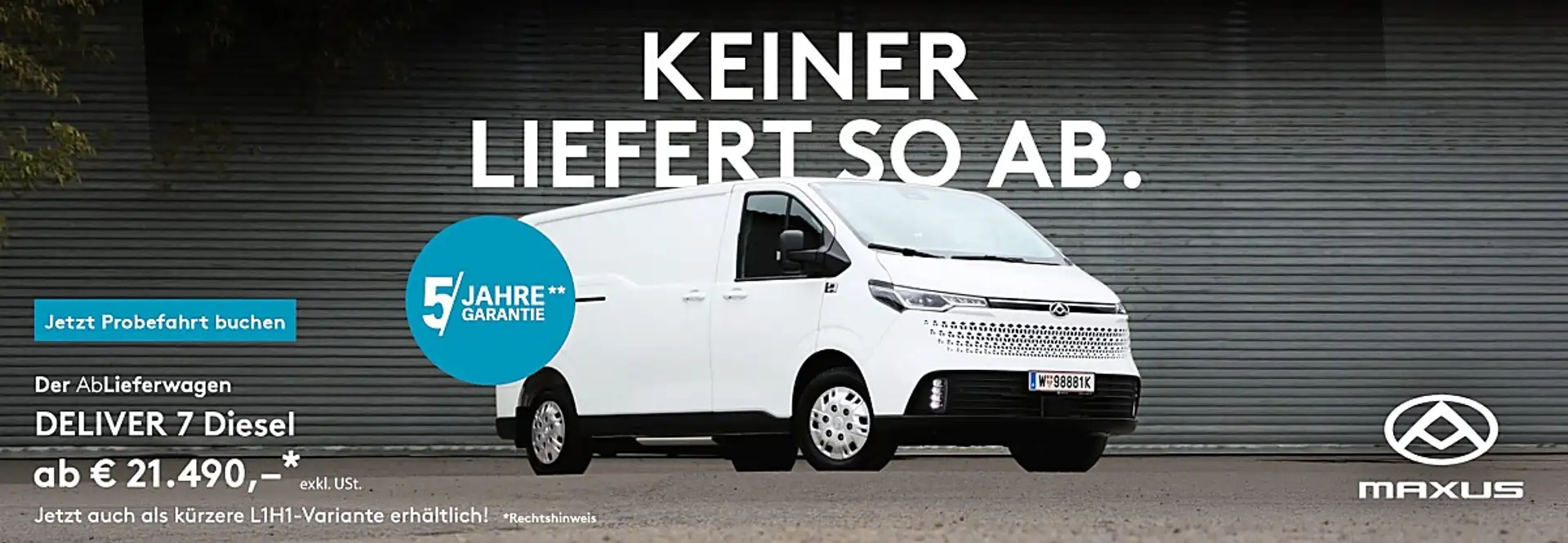 Maxus Deliver 7  L1H1 MY2026 netto 21.490,- Weiß - 1