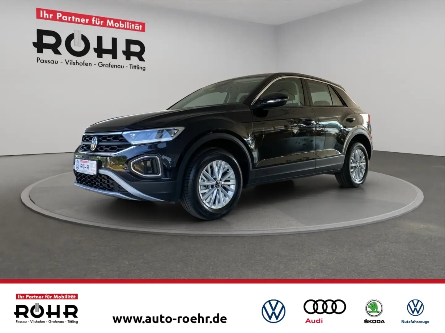 Volkswagen T-Roc (SHZ.AHK.PDC.LED.FRONT+LANE ASSIST) 1.0 TSI Schwarz - 1