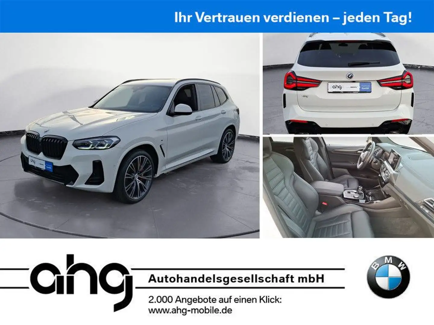 BMW X3 xDrive30d M SPORT AHK Laserlicht Parking Plus Weiß - 1