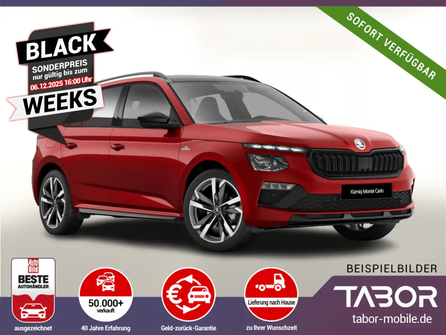 Skoda Kamiq TSI 150 DSG Monte Pano Matrix ACC UVP-27%* Rot - 1